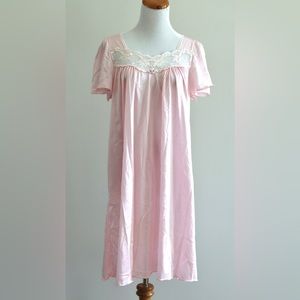 Vintage Colesce Couture womens pastel pink nightie chemise midi gown size M